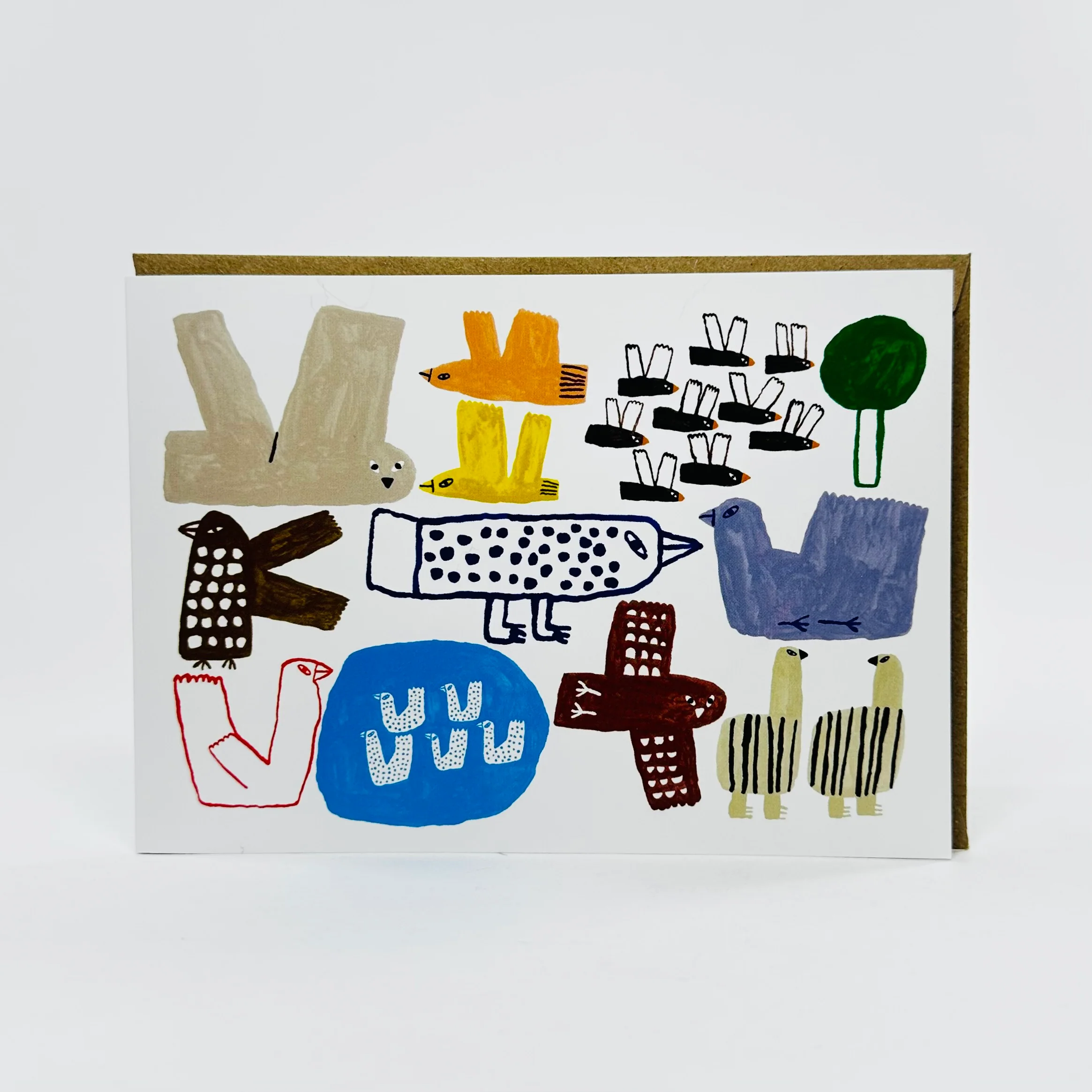 Bird Farm - Min Pin x East End Prints Card