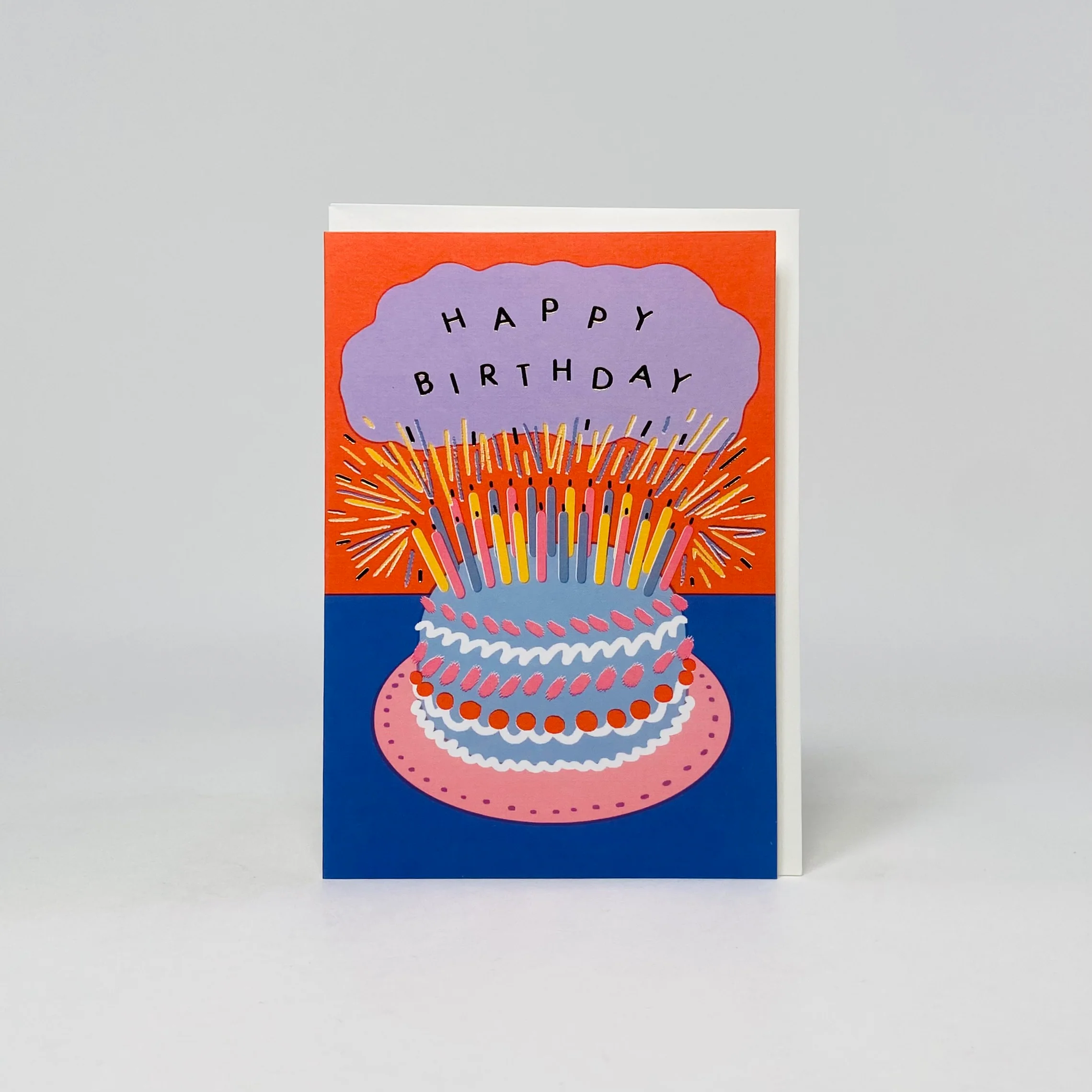 Cake and Candles - Wrap Card