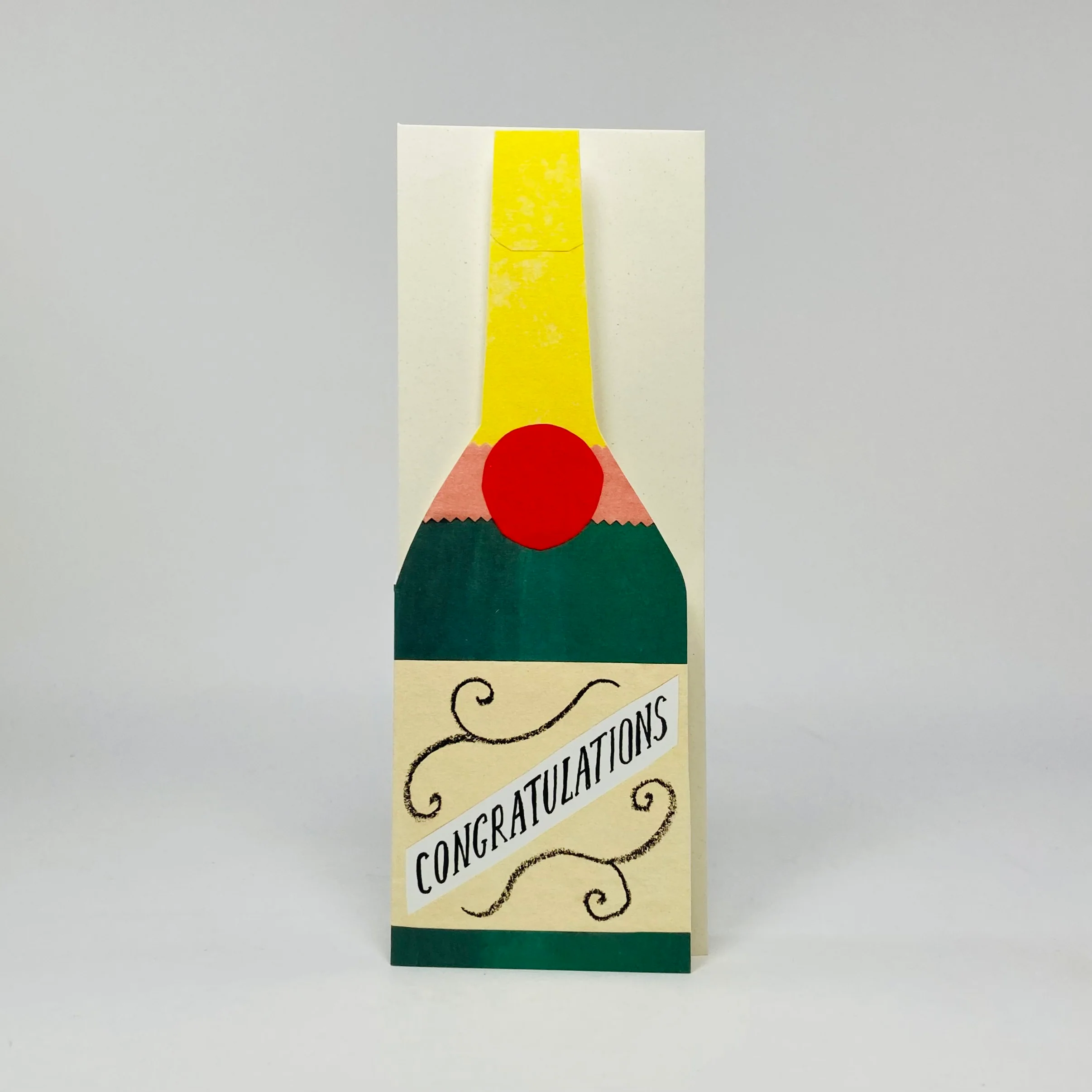 Champagne Bottle - Hadley Card