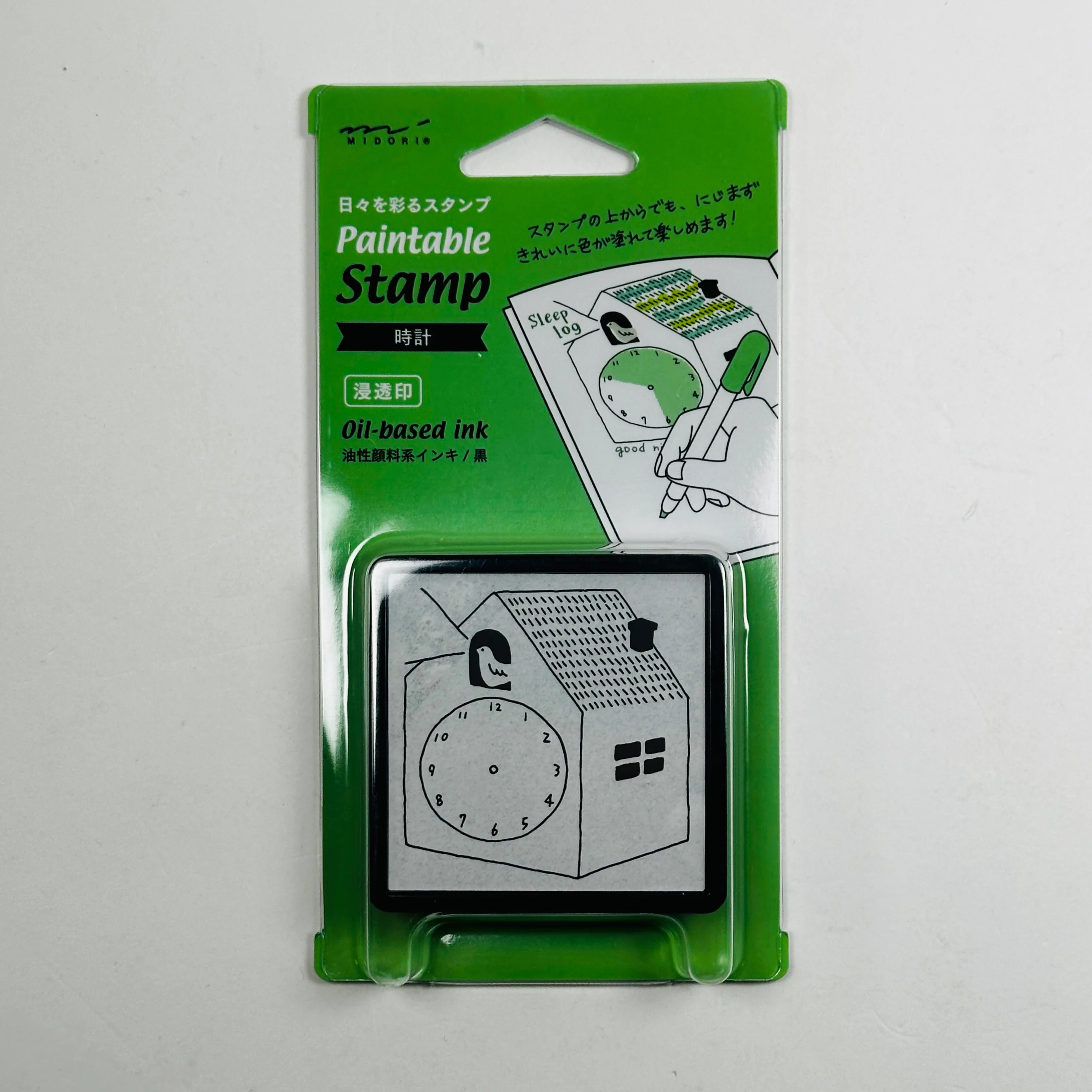 Clock - Midori Pre-inked Stamp