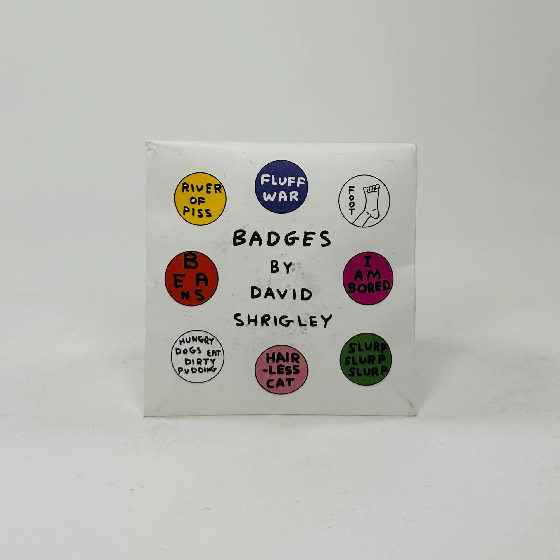 David Shrigley Badge Set 4