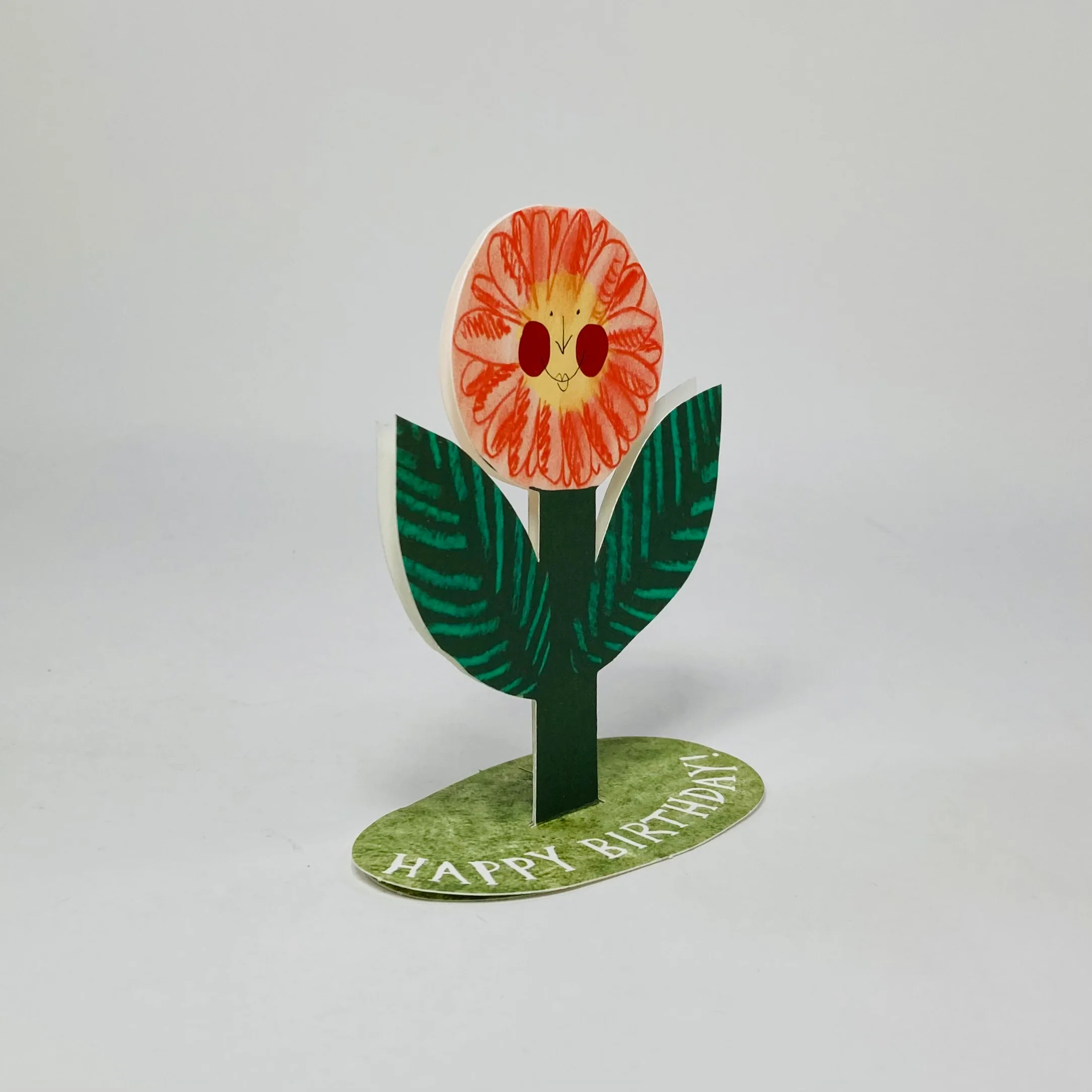 Happy Birthday Flower Stand-Up Card - Hadley Card - Image 3