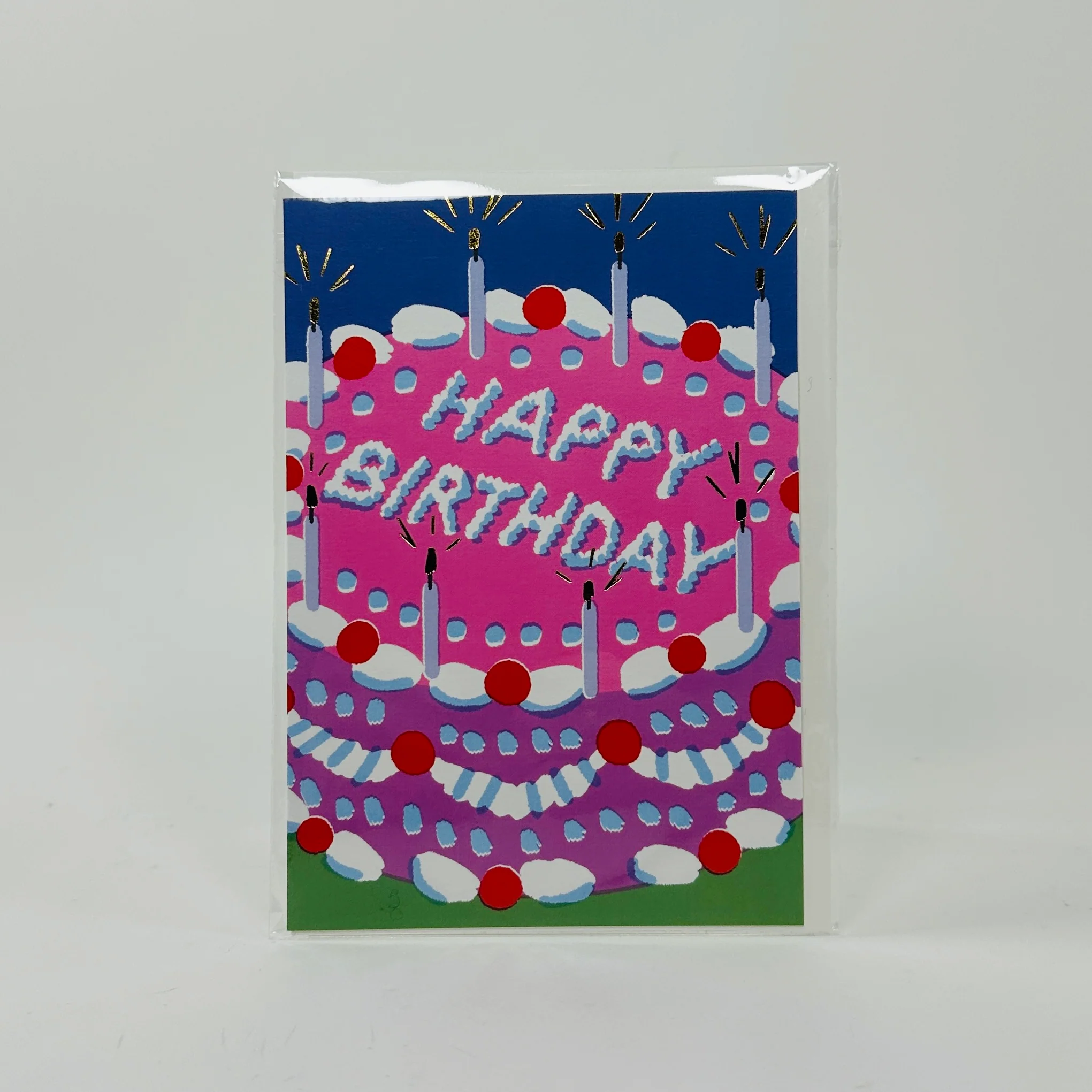 Happy Birthday Icing Cake  - Wrap Card
