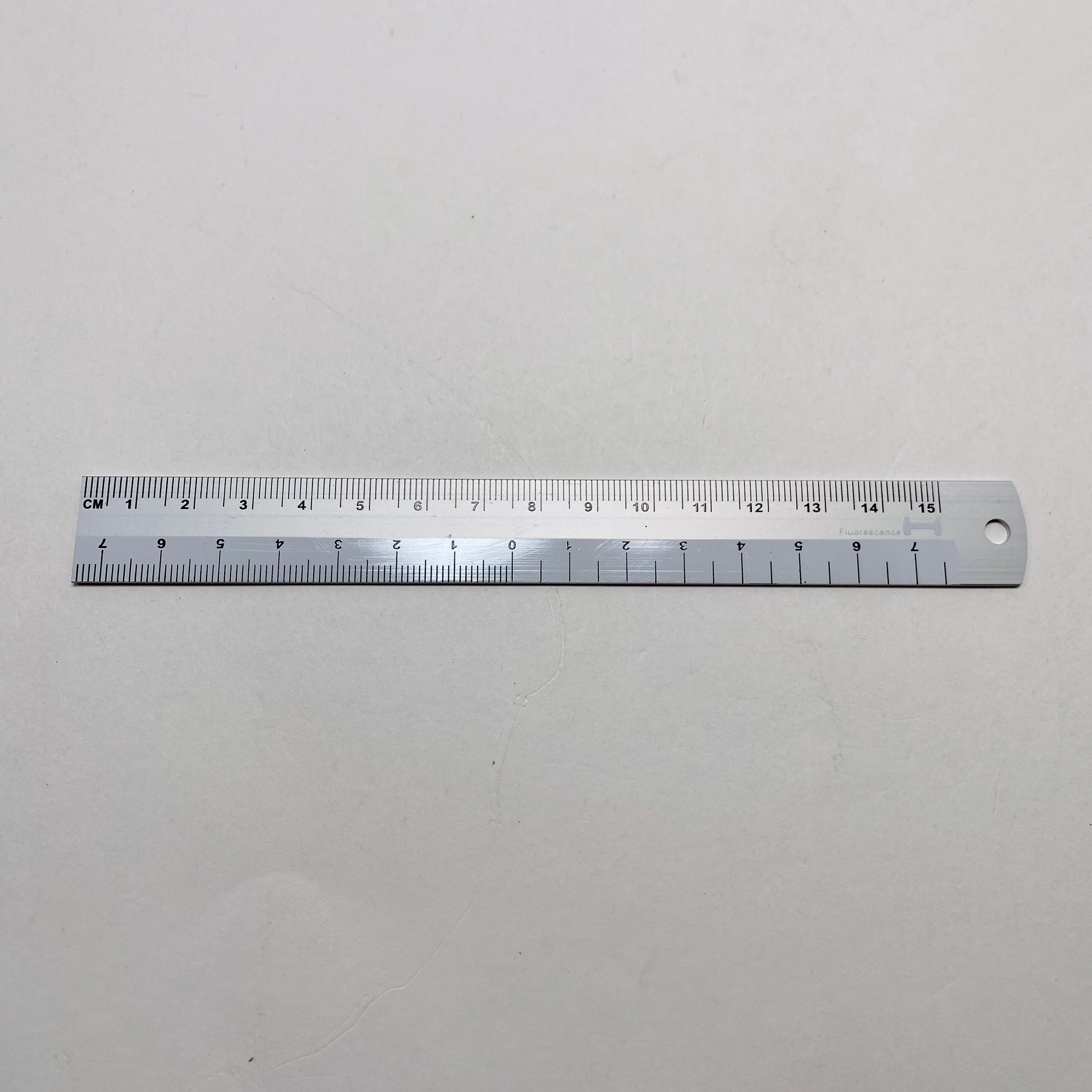 Hightide Aluminium 15cm Ruler - White