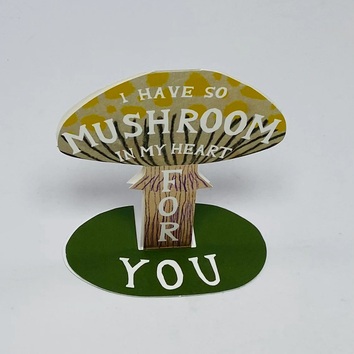 I Have So Mushroom In My Heart For You Stand-Up Card - Hadley Card - Image 4