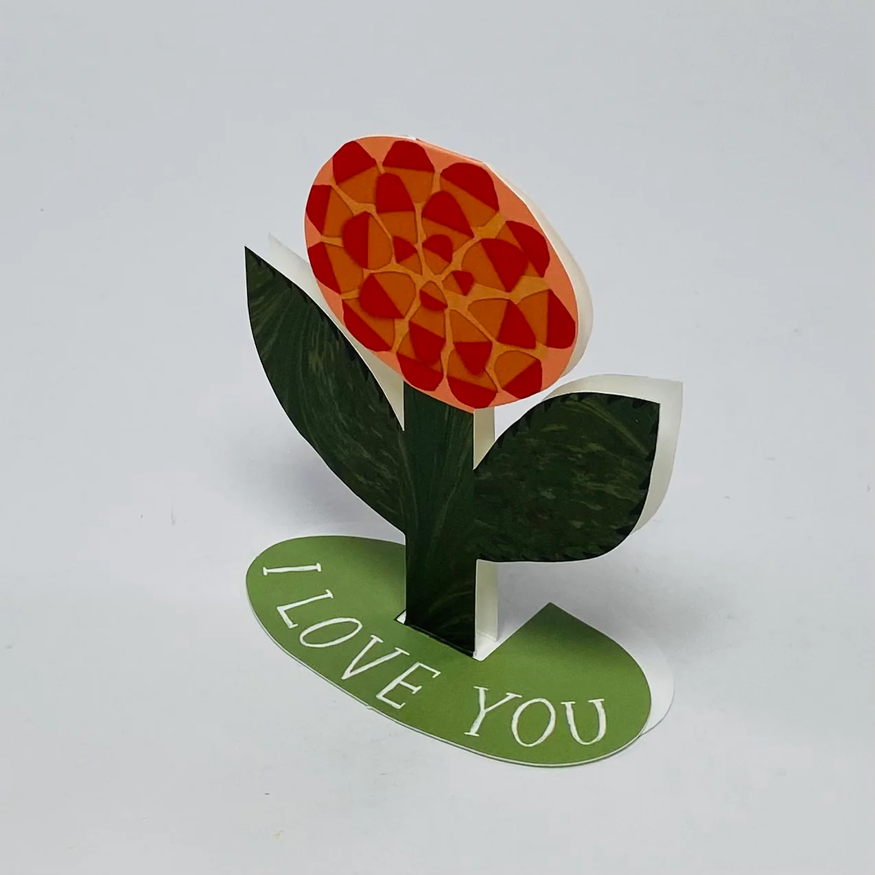 I Love You Rose Stand-Up Card - Hadley Card - Image 3