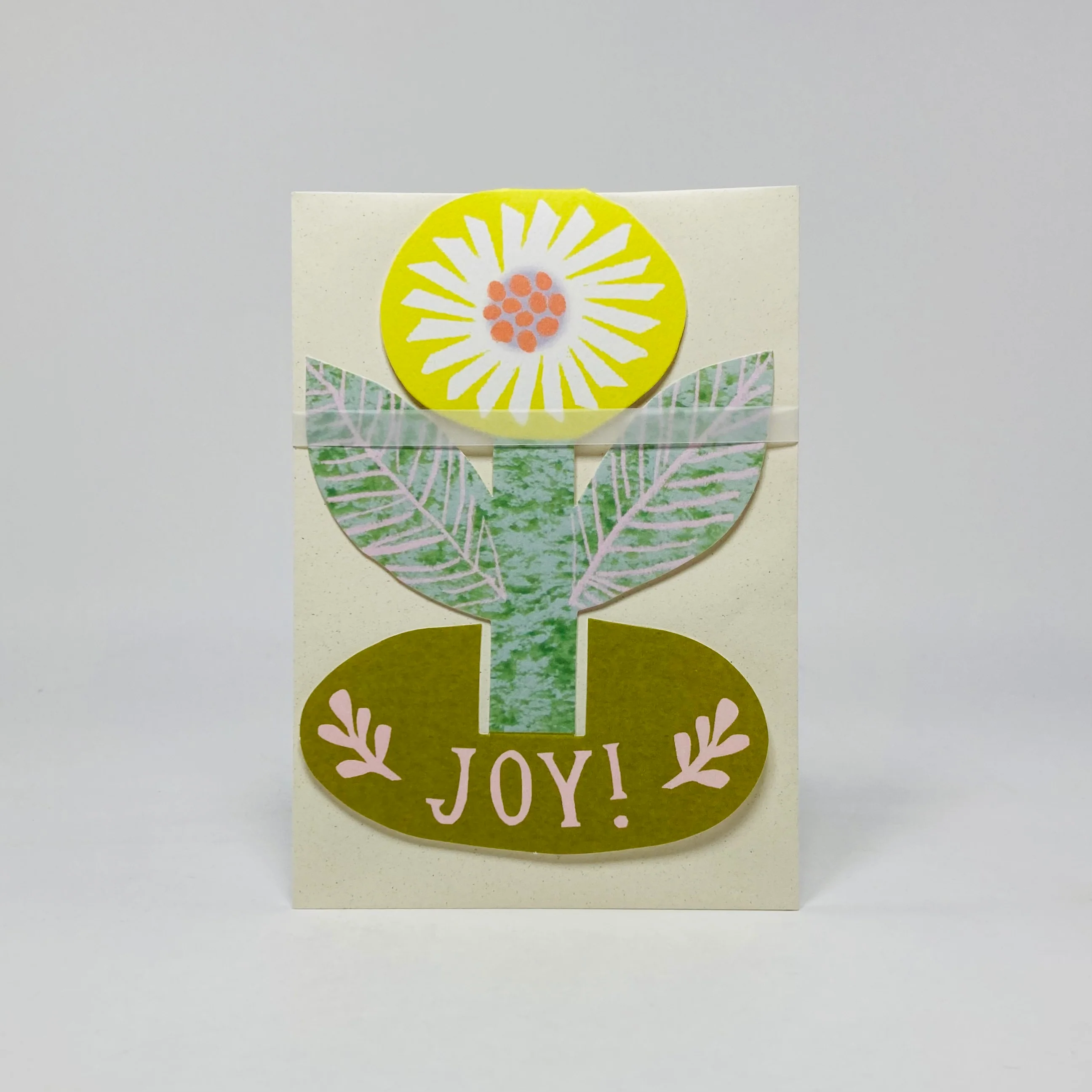 Joy Flower Stand-Up Card - Hadley Card - Image 2