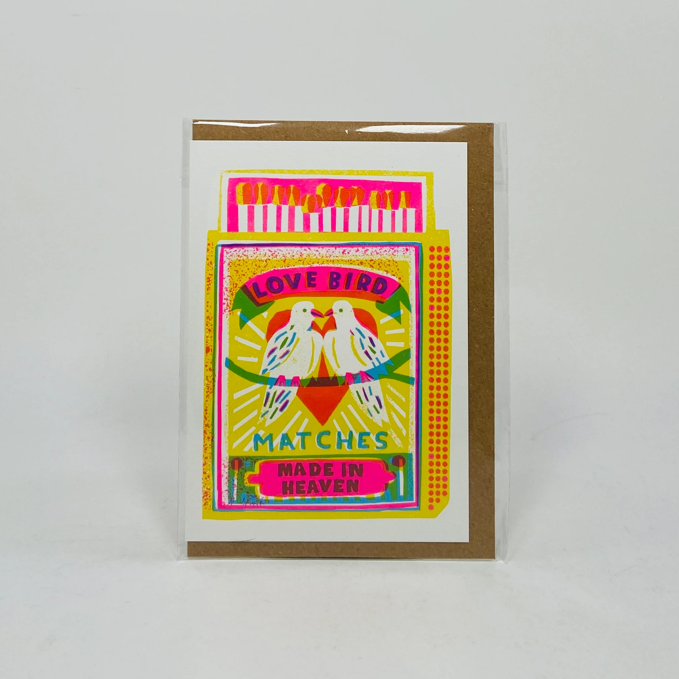 Love Bird Matches - The Printed Peanut Card