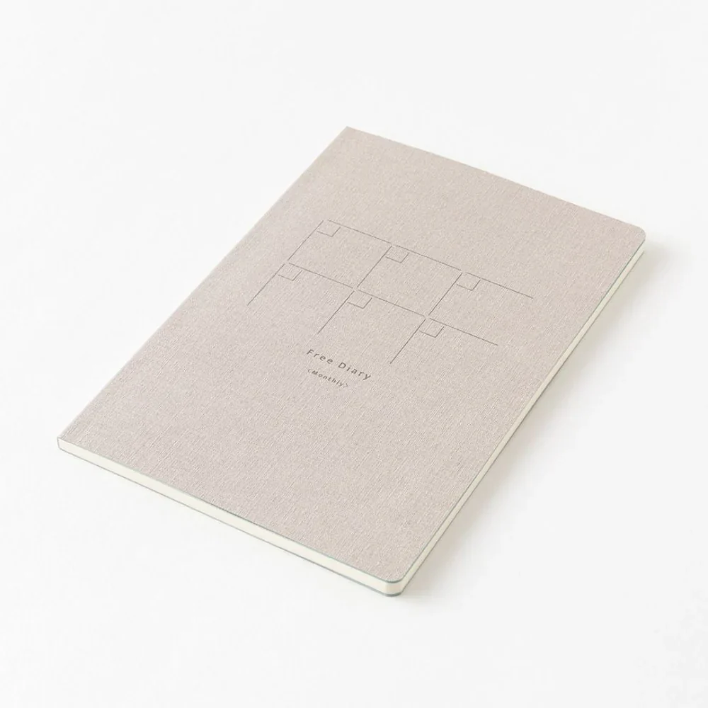 Midori Yuru Log Notebook B6 - Undated Monthly Diary - Image 5