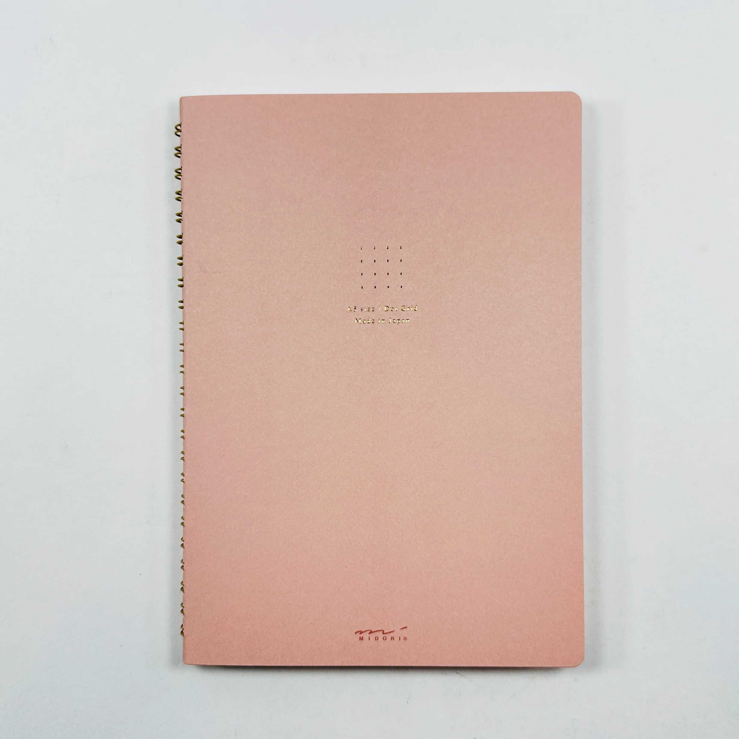 Midori Ring Notebook A5 - Pink Dot Grid