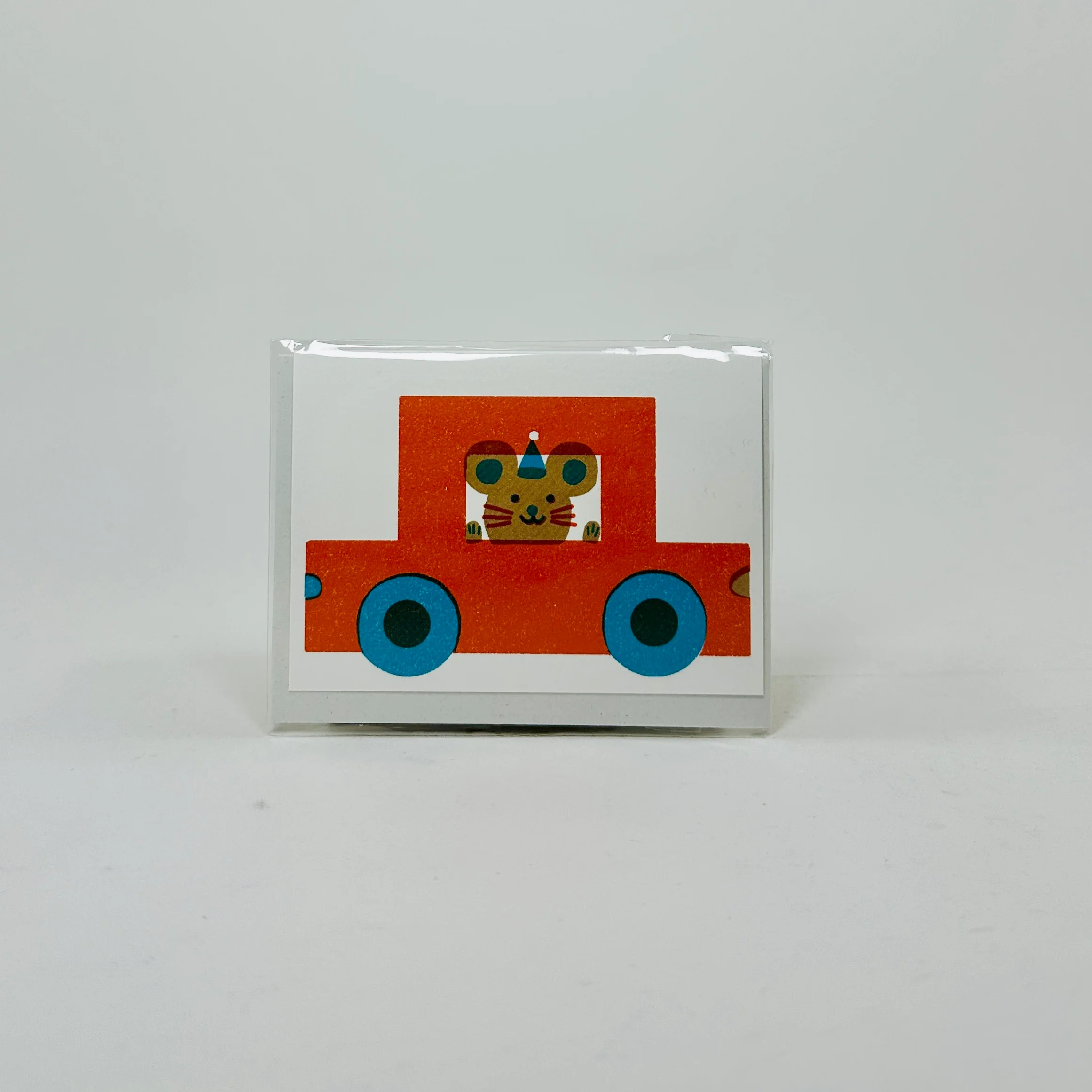Red Car - The Printed Peanut Card