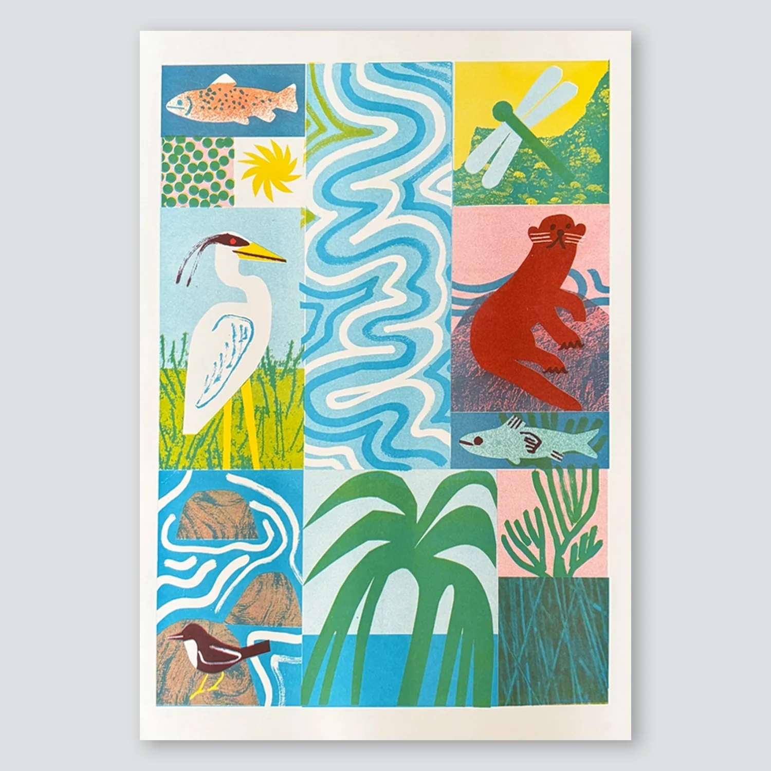 Rivers A3 Print - Lizzie Lomax