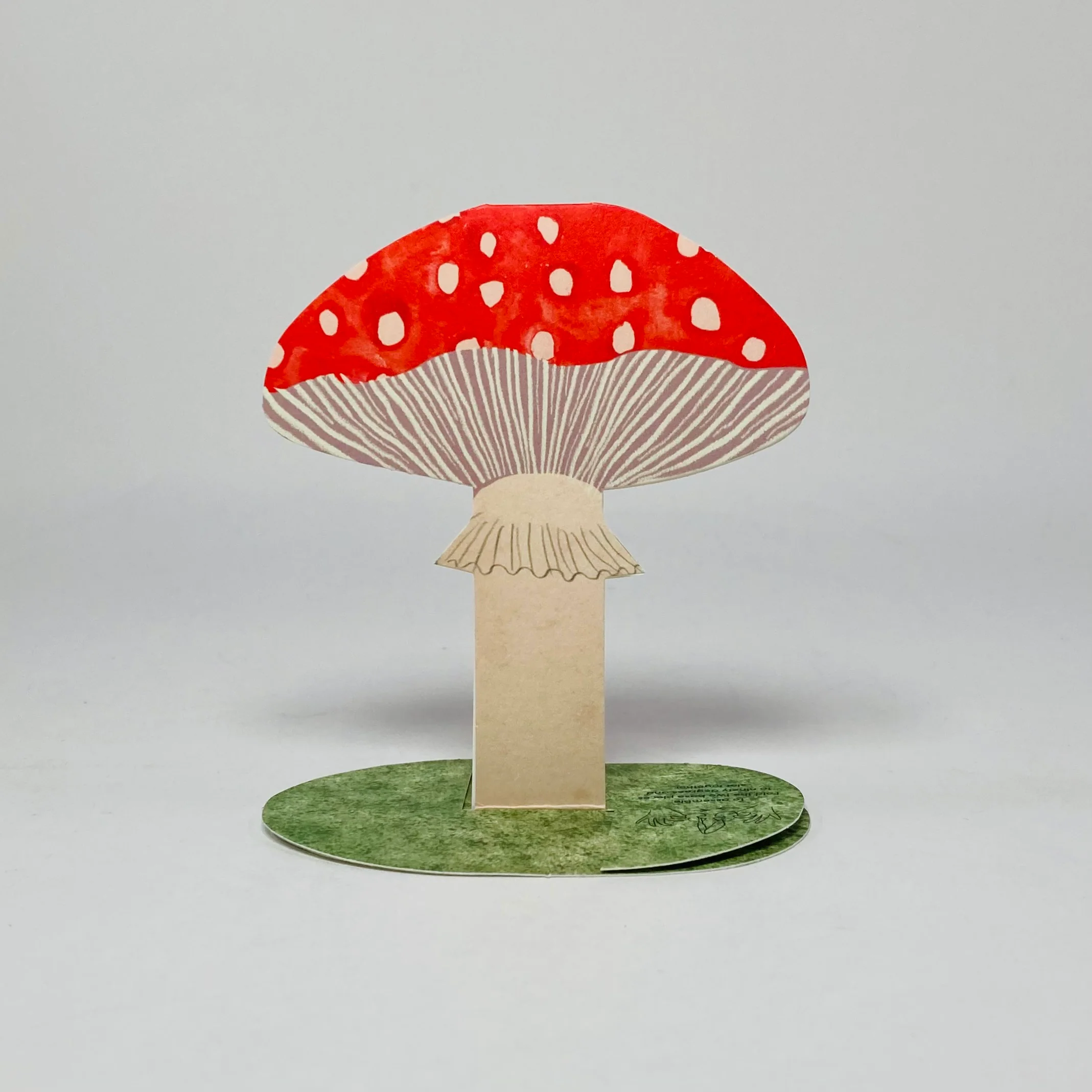 Toadstool Stand-Up Card - Hadley Card