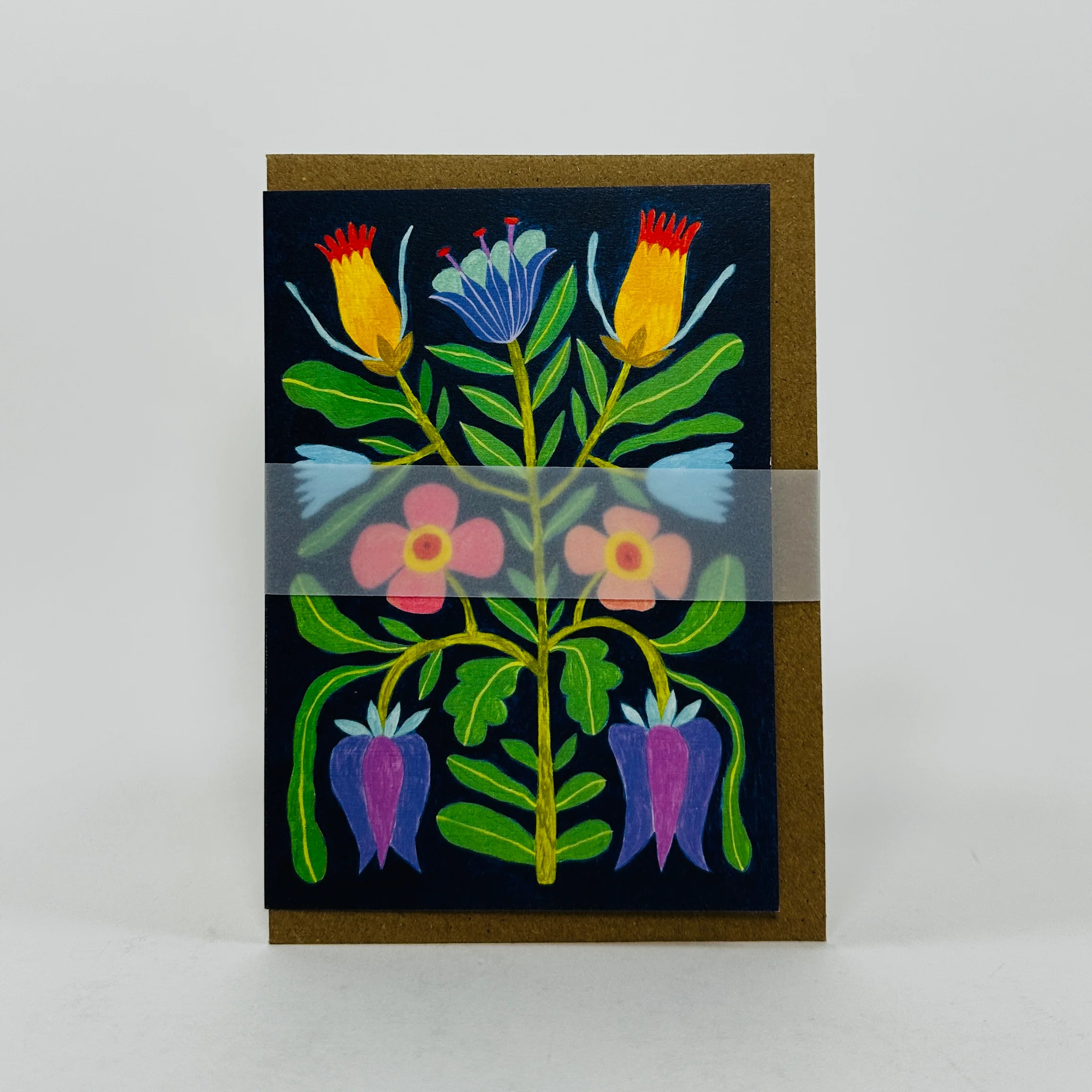 Whimsical Flowers #1 - Printer Johnson Card