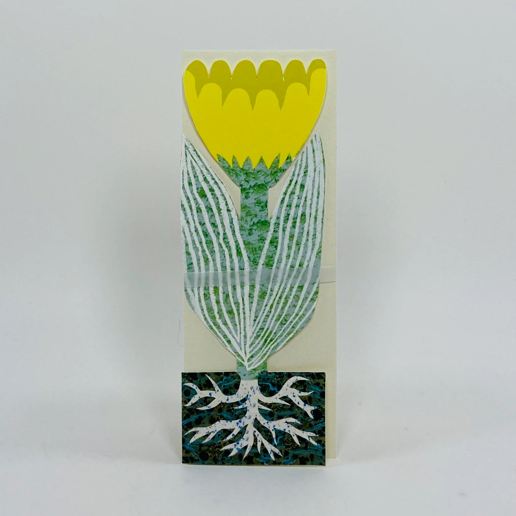Yellow Rooty Flower Card - Hadley Card